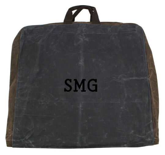 Personalized Waxed Slate Garment Bag